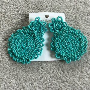 NWT Turquoise Beaded Earrings
